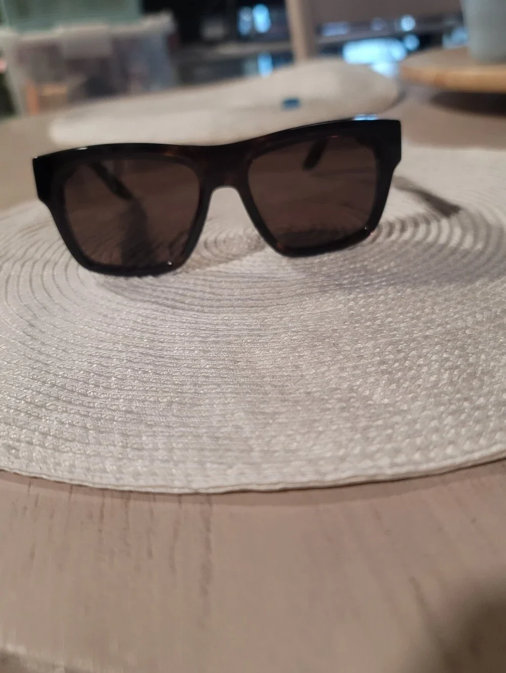 Givenchy Men's Tortoiseshell Sunglasses with Gold Logo
